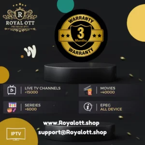 Royal OTT IPTV 3 Months Subscription